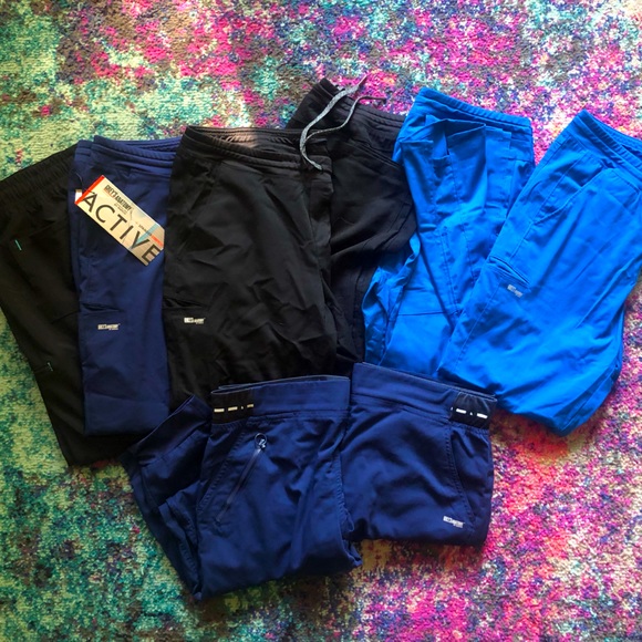 Grey’s Anatomy Scrub Pants Lot- Medium/Large PETITE - Picture 1 of 8